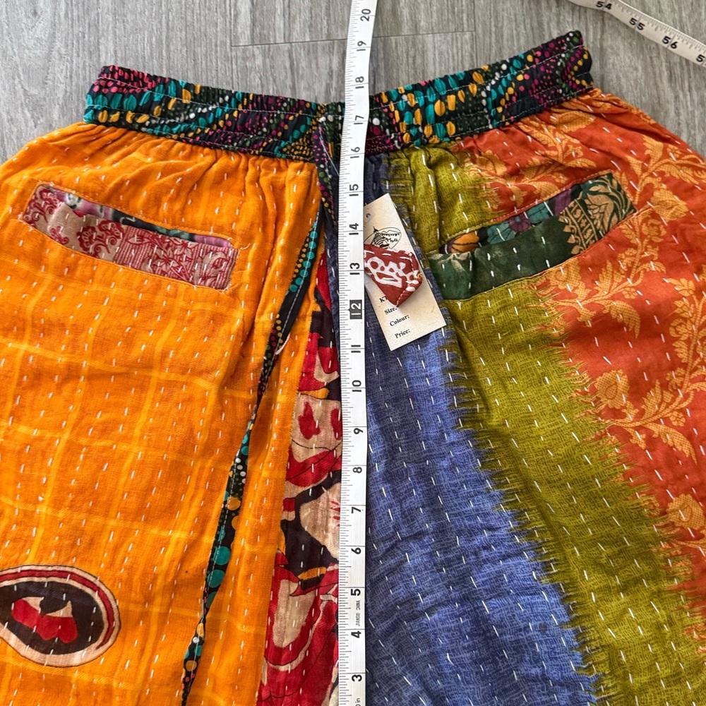 Kantha Patchwork Pants NWT - Picture 7 of 13